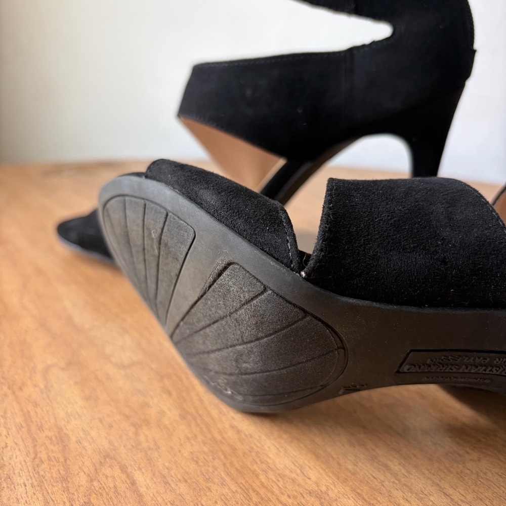Black Strappy High Heel Sandals Size 7.5 - Picture 8 of 9